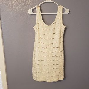 Body Central, medium Ivory mini dress.